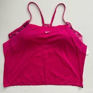 Nike Pink Layered Tankini Top Size 3X Women